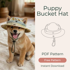 Pet Bucket Hat Sewing Pattern, Cat And Dog Sizes