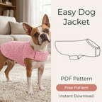 Dog Jacket Sewing Pattern, DIY Pet Clothing For Dogs