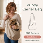 Dog Crossbody Carrier Pattern, Reversible Small Pet Bag
