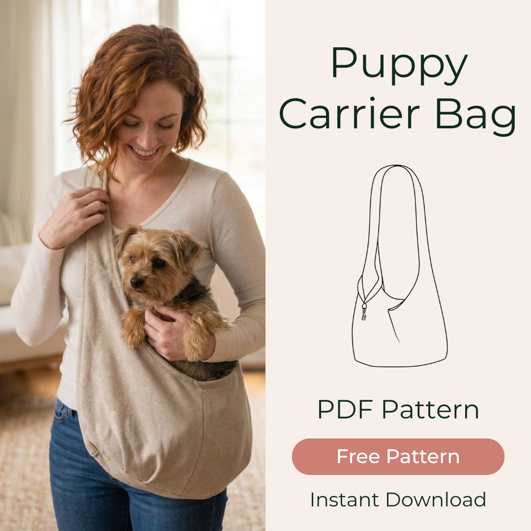 Dog Crossbody Carrier Pattern, Reversible Small Pet Bag