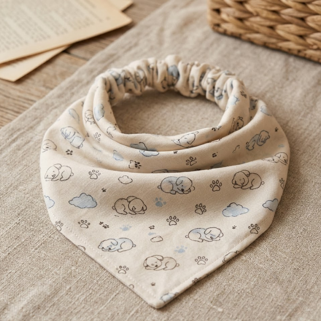 Dog Scrunchie Bandana Sewing Pattern, Elastic Pet Accessory For All Sizes
