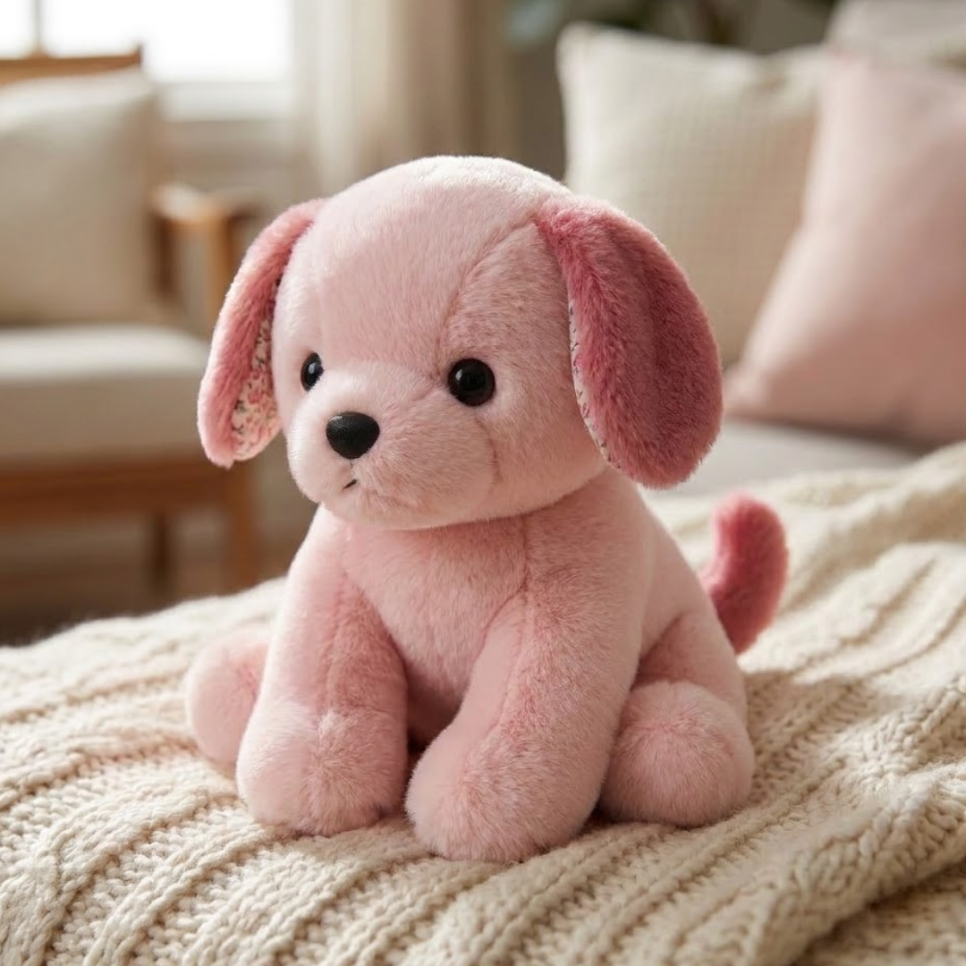 Plush Puppy Sewing Pattern, Stuffed Animal Tutorial For Beginners