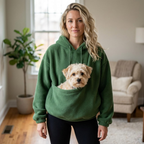Pet Pocket Hoodie Pattern, Oversized Dog Carrier Sweatshirt