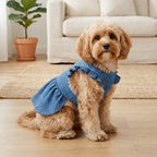 Dog Dress Sewing Pattern, Ruffled Sleeve Pet Outfit