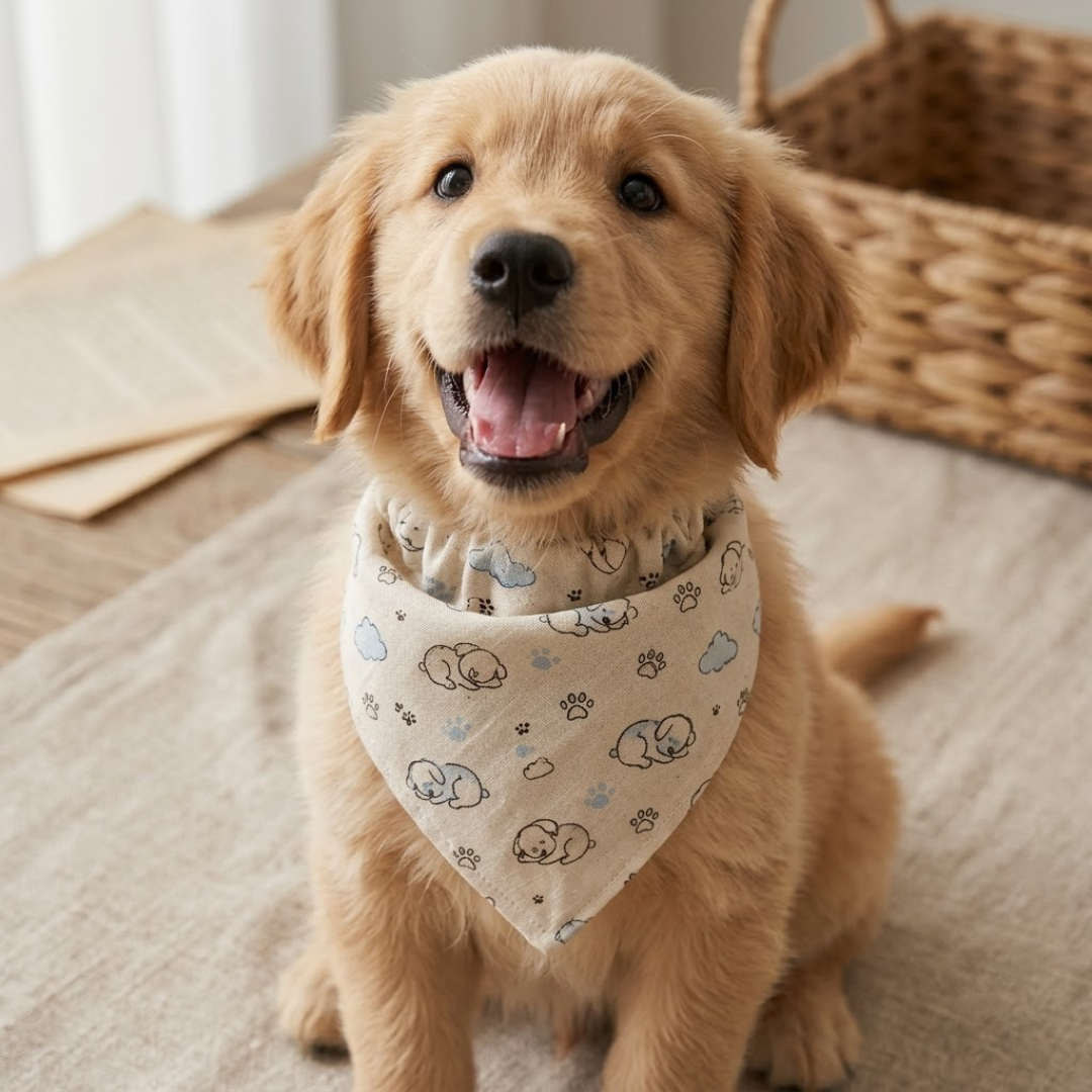 Dog Scrunchie Bandana Sewing Pattern, Elastic Pet Accessory For All Sizes