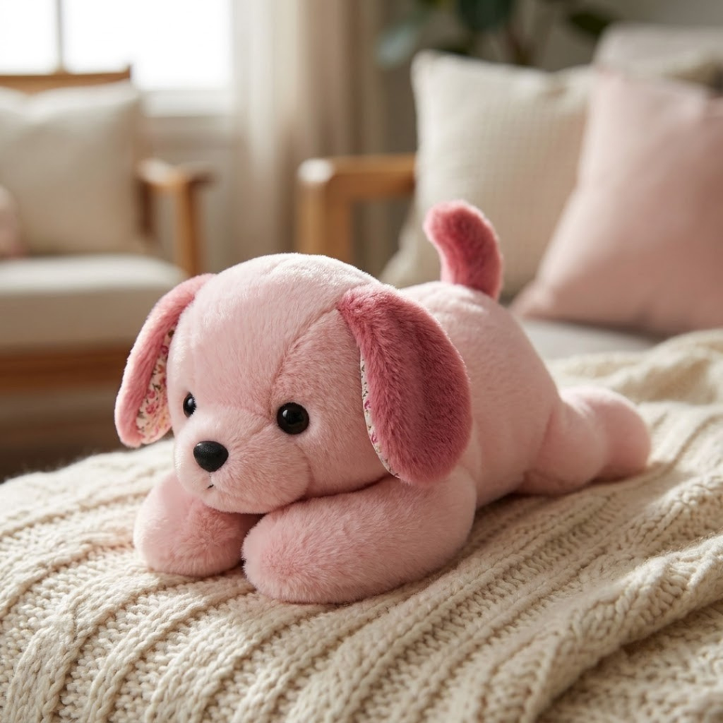Plush Puppy Sewing Pattern, Stuffed Animal Tutorial For Beginners