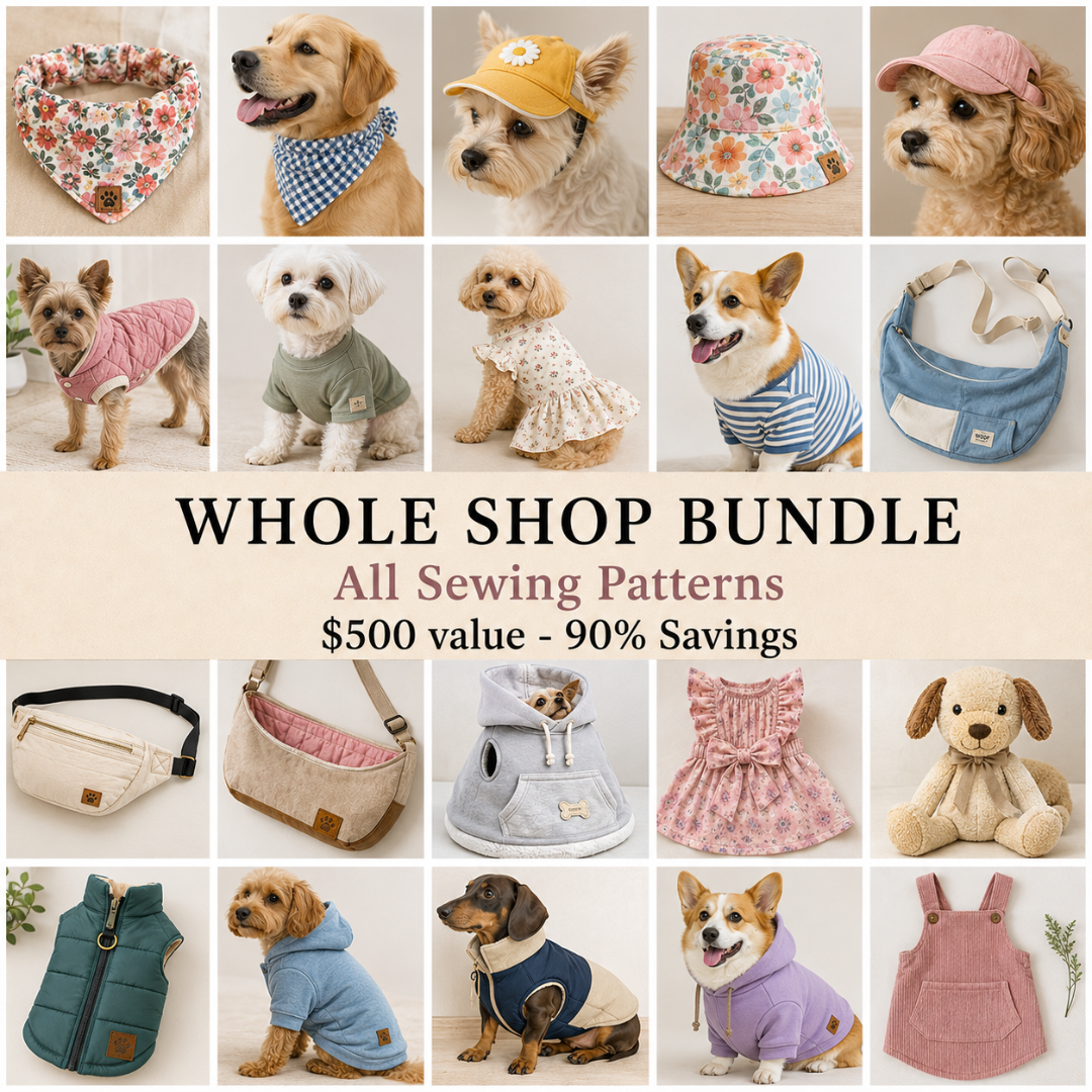 Whole Shop Bundle, All Access Pass, All Current & Future Sewing Patterns, Instant Access