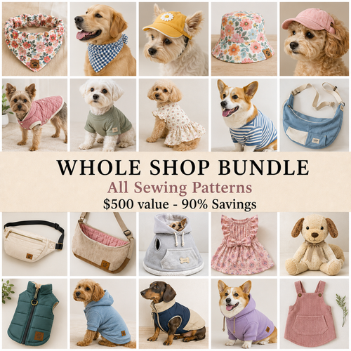 Whole Shop Bundle, All Access Pass, All Current & Future Sewing Patterns, Instant Access